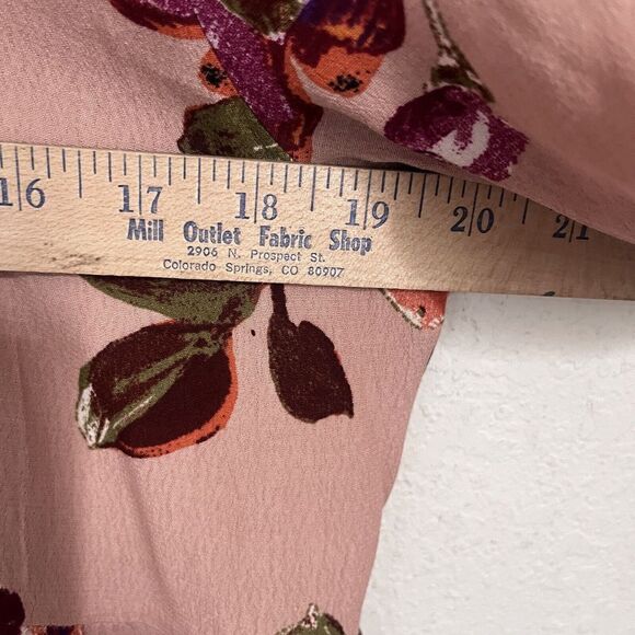 Oddi Womens Tunic Size Small Floral Boho NWT Pink Square Neck Bell Sleeve - Picture 8 of 10